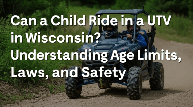 Can a Child Ride in a UTV in Wisconsin? Understanding Age Limits, Laws, and Safety